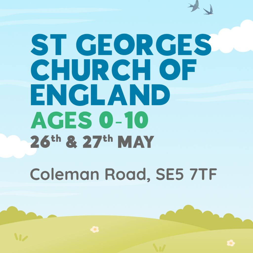 ST GEORGES CHURCH OF ENGLAND AGES 0-10 26th & 27th MAY